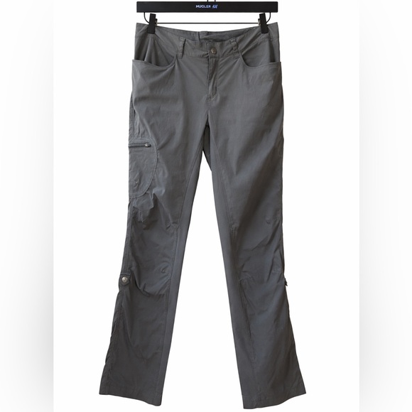 Patagonia Women’s Size 8/S Gray Hiking Cargo Pants Roll Tab Outdoor Trail - Picture 16 of 17